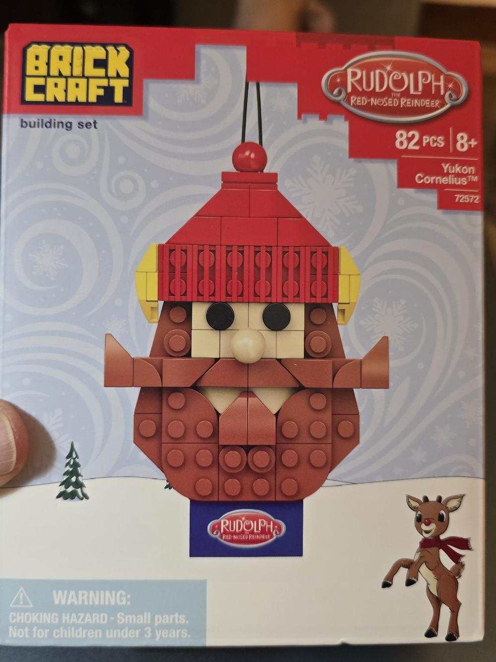 Brickcraft Rudolph Yukon Cornelius Ornament Brick Building Lit NIB